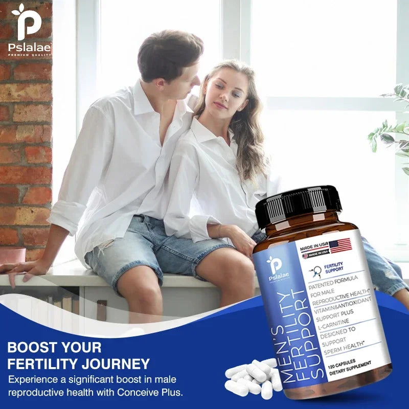 Male Fertility Supplements | Count & Motility Support | Fertility Support Includes L-Carnitine, Zinc & Folic Acid