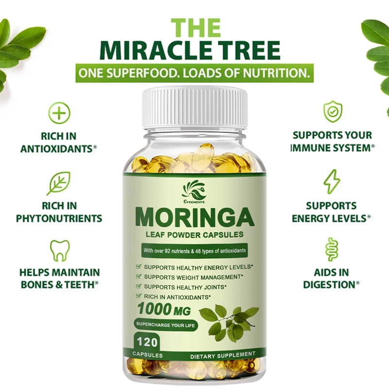Moringa Oil Promote Metabolism Support Weight Loss Repairs Damaged Cells Alleviates Inflammation Cardiovascular Health