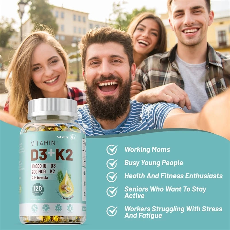 Vitamin D3&k2 - Nerve, Muscle, Heart, Bone And Dental , Immune System
